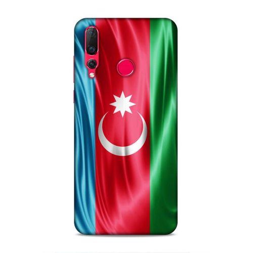 Huawei P Smart Z Uyumlu Kılıf Azarbaijan (36) Glitter Kılıf Tam Bayrak