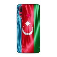 Huawei P Smart Z Uyumlu Kılıf Azarbaijan (36) Glitter Kılıf Tam Bayrak