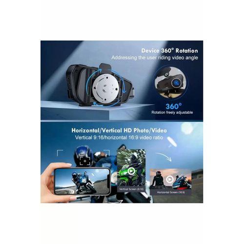 Q28 Motosiklet Kask Bluetooth Kulaklık 1080p Kamera Interkom Kulaklık Su Geçirmez Intercom