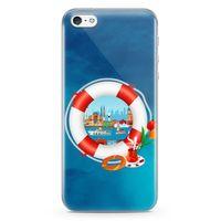 Apple iPhone 5 Kılıf Simit Çay İstanbul Arka Kapak Koruma Desenli Full Koruyucu