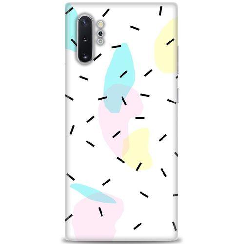 Samsung Galaxy Note 10 Plus Kılıf HD Baskılı Kılıf - Çubuklar ve Renkler + Tam Ekran Koruyucu