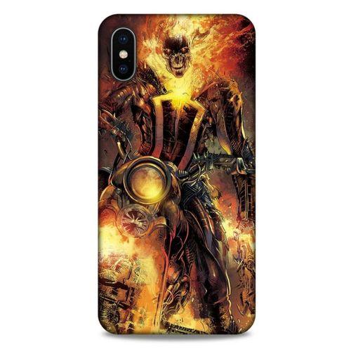 Apple iPhone XS Max Uyumlu Kılıf Motorsiklet (15) Antişok Kılıf Kurukafa