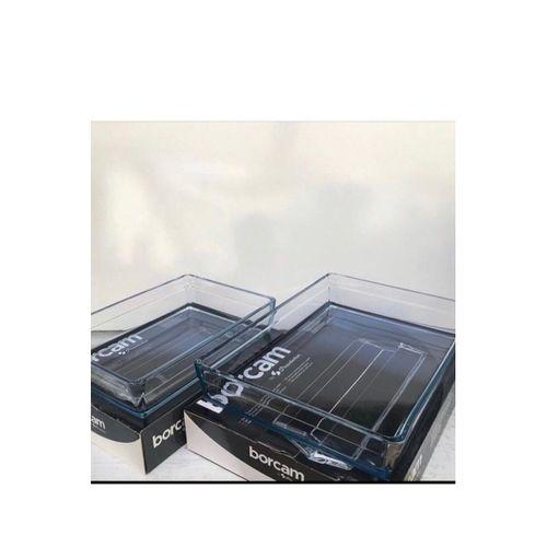 Paşabahçe Dikdörtgen Premium 2 Li Borcam Set (BÜYÜK-KÜÇÜK) 075oa 59324-59334