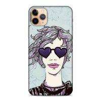 Lopard Apple Iphone 11 Pro Uyumlu Kılıf Sürreal Yüzler ♀ (25) Antişok Kapak Baskılı