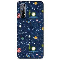 Realme 7 Uyumlu Kılıf Mavi Delisi (25) Antişok Kapak Space