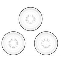 Cam Çay Tabağı 3 Adet 11X11X2Cm