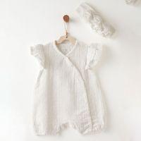 Andywawa AC26642 Baby Chic Tulum Takım Ekru