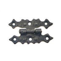 Antika Tarz Dekoratif Pirinç Yıldız Menteşe - 63x36 Mm, Oksit