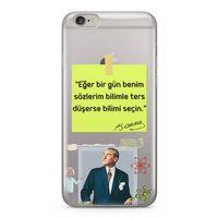 Apple iPhone 6 Plus - 6S Plus Kılıf Caps Atatürk Arka Kapak Koruma Desenli Full Koruyucu