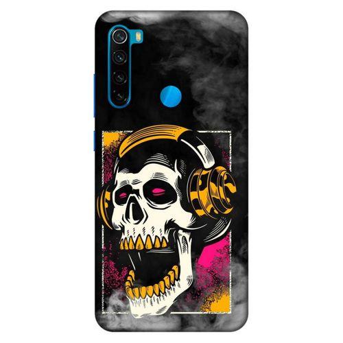 Lopard Xiaomi Redmi Note 8 Uyumlu Kılıf Tattoo's (10) Full Koruma Kılıfı Turuncu