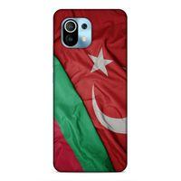 Xiaomi Mi 11 Uyumlu Kılıf Azarbaijan (10) Full Koruma Kılıfı Türk & Azerbaycan Bayrak