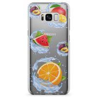 Samsung Galaxy S8 Plus Kılıf Meyve Suları Arka Kapak Koruma Desenli Full Koruyucu