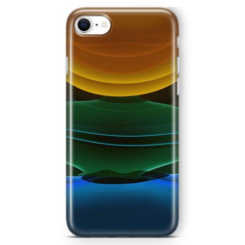 Apple iPhone SE 2020 Kılıf Yer Gök Güneş Arka Kapak Koruma Desenli Full Koruyucu