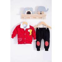 Graffe Zürafa Desenli 3'lü Erkek Bebek Takımı