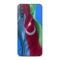Xiaomi Mi 9 Uyumlu Kılıf Azarbaijan (6) Silikon Kılıf Dalgalanan Bayrak