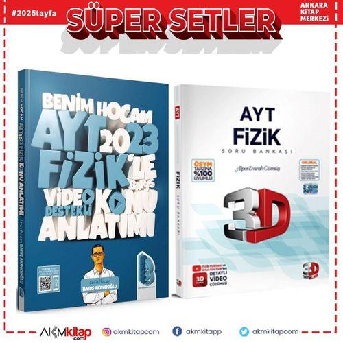 Benim Hocam 2023 AYT Fizik Konu ve 3D Soru Bankası Seti 2 Kitap