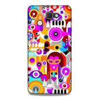 Lopard Samsung Galaxy J7 Prime Uyumlu Kılıf Soyut Sanat (20) Desenli Koruyucu Kılıf