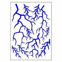 SEVGENT A4 Sticker 130 Tek Paket Çoklu Şimşek Mavi