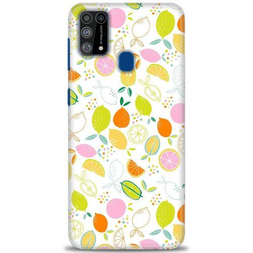 Samsung Galaxy M31 Kılıf HD Baskılı Kılıf - Renkli Limonlar + Tam Ekran Koruyucu
