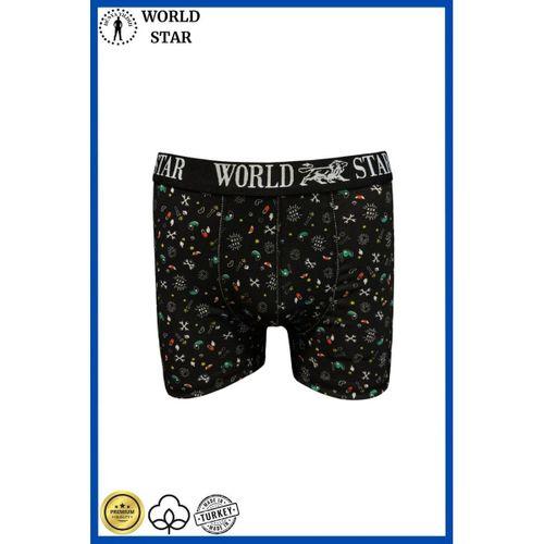 Likralı Pamuklu Renkli Erkek Boxer