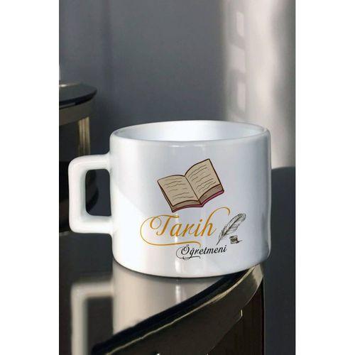 En Güzel 24 Kasım Tarih Öğretmeni Kitap-Tüy Kalem Baskılı Çay-Kahve Fincanı