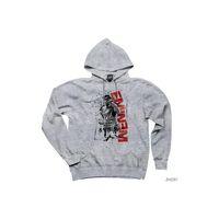 Eminem Crumble Poster Gri Kapşonlu Sweatshirt Hoodie
