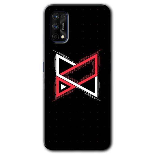 Realme 7 Pro Kılıf Baskılı Kapak - Kilit + 5D Tam Kaplayan Cam