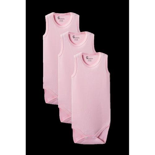 Pembe Askılı Body Zıbın 2-7 YAŞ Çocuklar İçin (3 ADET) Alttan Çıtçıtlı Özel Gereksinimli
