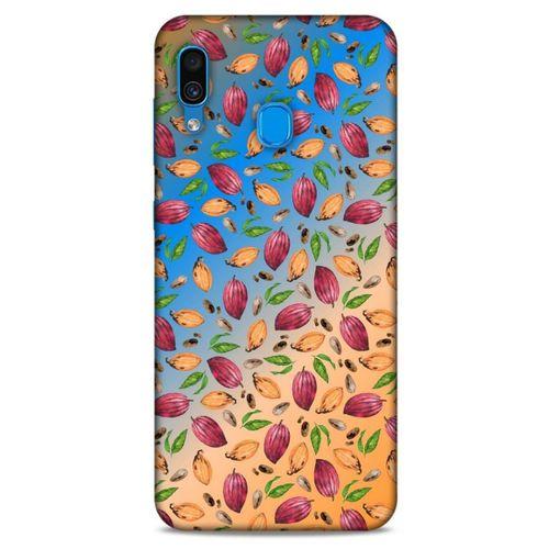 Frutix Kakao Çekirdeği 02 Samsung Galaxy A30 Kılıf Desenli Silikon
