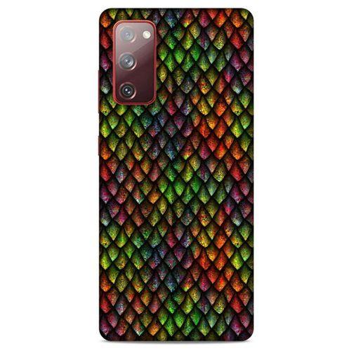 Samsung Galaxy S20 Fe Kılıf Dragons (6) Silikon Kılıf Ejderha Skin Çok Renkli