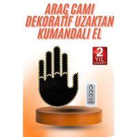 Kumandalı El Led Araba İçi 4 Farklı Mod El Orta Parmak Led