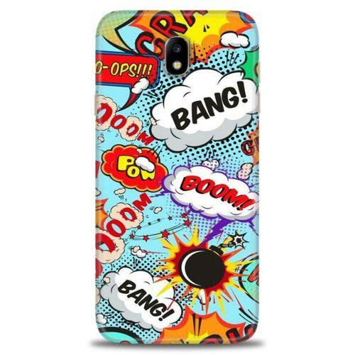 Samsung Galaxy J7 Pro / J730 Kılıf HD Baskılı Kılıf - Bang Boom + Tam Ekran Koruyucu