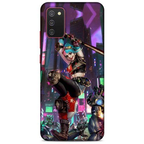 Samsung Galaxy A02s Uyumlu Kılıf Harley Quinn (29) Arka Koruma Kılıfı Koyu haki