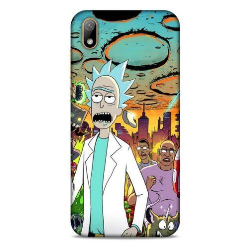Huawei Y5 2019 Uyumlu Kılıf Rick And Morty (42) Rugged Armor Kılıf Story Train Morty