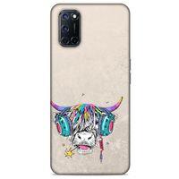 Animax DJ İnek Oppo A92 Kılıf Desenli Silikon