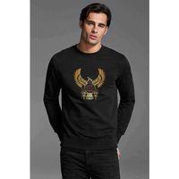 Eye Empire Egyptian Wallpaper Baskılı Siyah Erkek Sweatshirt