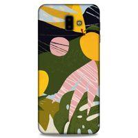 Lopard Samsung Galaxy J6 Plus Uyumlu Kılıf Soyut Sanat (33) Baskılı Hybrid Kılıf