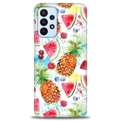 Samsung Galaxy A23 4G Kılıf HD Baskılı Kılıf - Meyveler + Tam Ekran Koruyucu