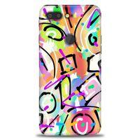 General Mobile GM 9 Pro Kılıf HD Baskılı Kılıf - Renkler ve Çizgiler + Tam Ekran Koruyucu