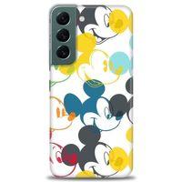 Samsung Galaxy S22 Kılıf HD Baskılı Kılıf - Renkli Mickey Mouse + Tam Ekran Koruyucu