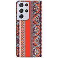 Lopard Samsung Galaxy S21 Ultra Uyumlu Kılıf Ethnic Culture (86) Glitter Kılıf