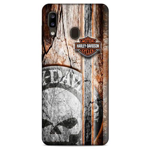 Samsung Galaxy A20 Uyumlu Kılıf Motorsiklet (12) Koruyucu Silikon Harley Davidson