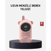 Bebek Telsizi Lcd Ekran Vox İki Yönlü İletişim Usb Şarj Hafif