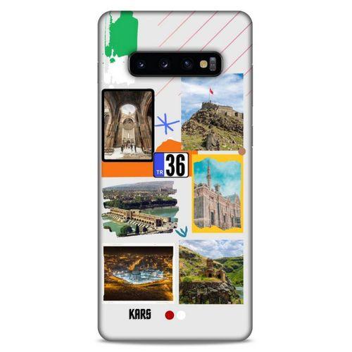 Lopard Samsung Galaxy S10 Plus Uyumlu Kılıf Şehirli ※ (36) Kars Glitter Kılıf