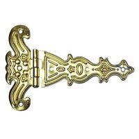 Dekoratif, Sac Tek Kuyruklu Menteşe - 69x102 Mm, Büyük, Sarı, 100 Adet