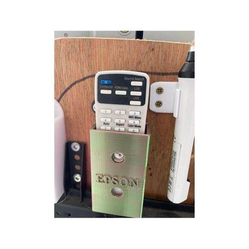 Epson Projektör Uzaktan Kumanda Tutucu 3D Baskı (Bu ürün Sadece Plastik parçadır - Almadan Önce Soru Sorabilirsiniz)