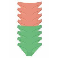 8 adet Eko Set Likralı Kadın Slip Külot Pudra Yeşil