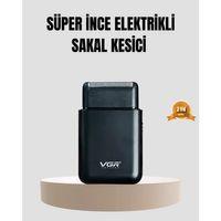 Kompakt Şarjlı Tıraş Makinesi Çift Yönlü Bıçaklı 45 Dakika Kullanım Süreli