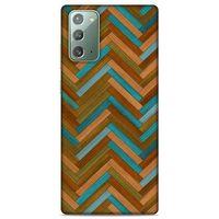 Lopard Samsung Galaxy Note 20 Uyumlu Kılıf Wood'X (38) Neo Hybrid Kılıf Desenli