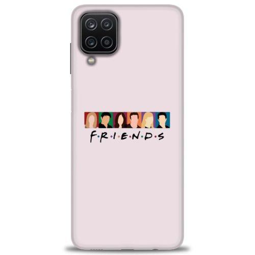 Samsung Galaxy M12 Kılıf HD Baskılı Kılıf - Renkli Friends + Tam Ekran Koruyucu